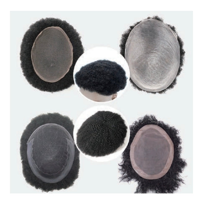 Afro Full Swiss Lace Hair System - Natural Hairline